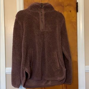 Rose Purple Fleece Pullover